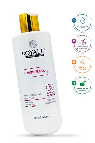 royale professional قناع الشعر - قناع الشعر بالكيراتين بالأرغان 500 مل