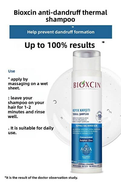 Bioxcin Aqua Thermal 300ml Sampon - Anti-mancarime si matretii, 2 buc