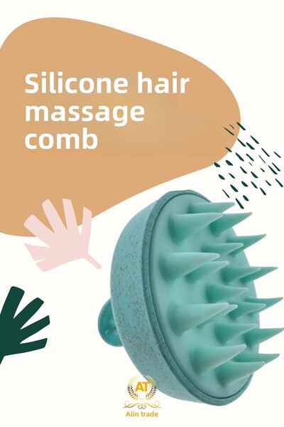 ALİN Βούρτσα περιποίησης μαλλιών, χτένα σαμπουάν για μασάζ του τριχωτού της κεφαλής, βούρτσα ντους, χτένα μασάζ μαλλιών από σιλικόνη