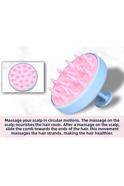 İzla مشط تدليك الجلد من السيليكون الناعم