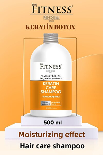 Fitness Professional شامبو العناية بالكيراتين 500 مل - تأثير ترطيب وملء وتكثيف