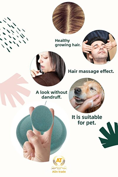 ALİN 2-Pack Hair Care Brush, Hair Scalp Massage Shampoo Comb, Shower Brush Silicone Hair Massage Comb