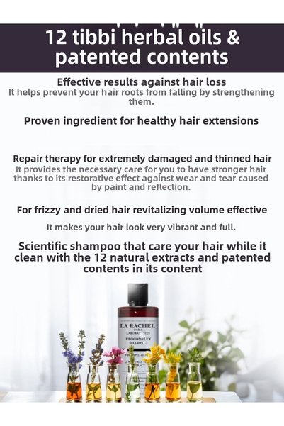 La Rachel Natural Plant Extract Shampoo for Strong Protection Against Hair Loss and Promoting Hair Growth