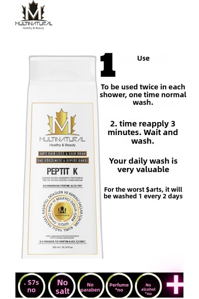 multinatural New Set of 3 Hair Loss, Shampoo, Lotion, Shampoo and Repair Conditioner E.Gzama -X Series