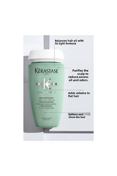 Kerastase Kerastase Bain Divalent - 250ml Purifying Oil Shampoo, Spécifique f...