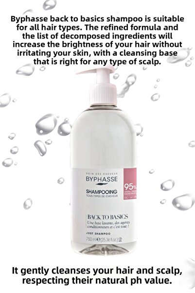 BYPHASSE Back to Basics Refined Shampoo Special for Normal Hair 750ml