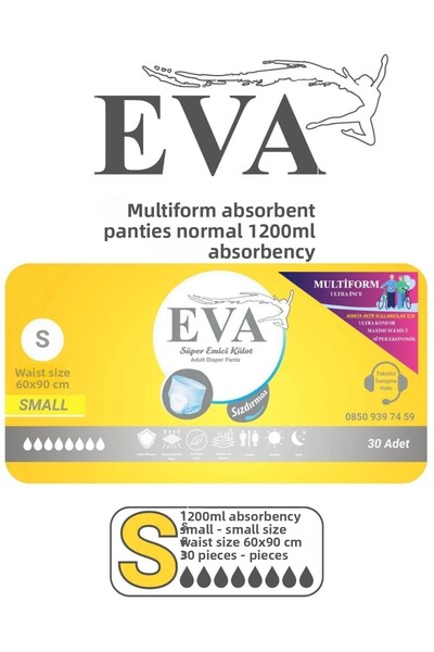 EVA Multiform Panties 120 Pieces Small Medium Large Xlarge Women Men Patient Diapers