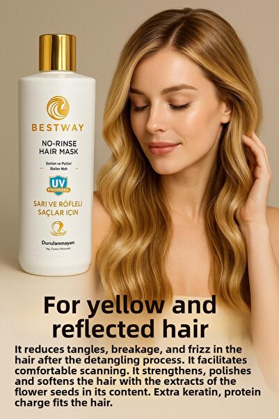 BESTWAY KUAFÖR & GÜZELLİK SALONU قناع الشعر الذي لا يترك الشعر الأشقر والأشقر