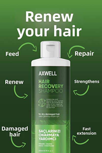 AXWELL Dry Damaged Hair Shampoo for Pearlescent Dry and Damaged Hair