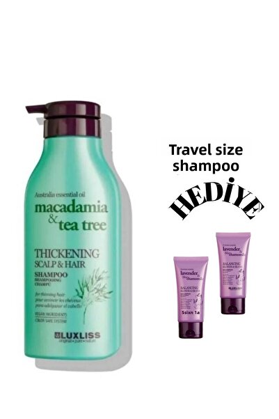 Luxlıss شامبو زيت شجرة الشاي المضاد للقشرة للشعر الناعم 500 مل