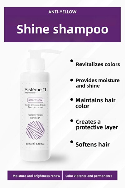 Sistéme 11 شامبو سيستيم 11 للعناية بالشعر يمنح لمعانًا 250 مل