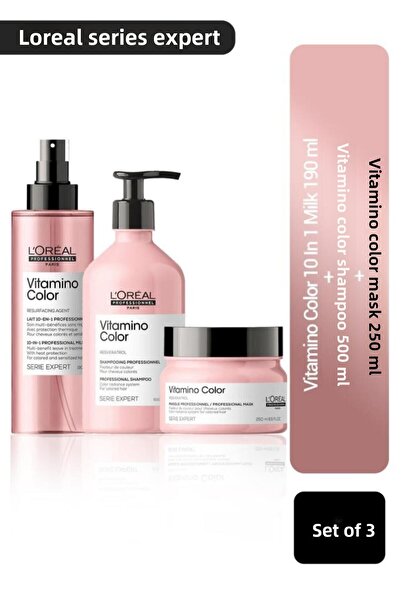 L'oreal Professionnel Loreal Serie Expert - مجموعة فيتامينو كولور للعناية بالشعر