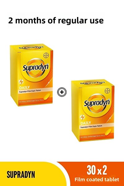 Supradyn 2 Months Regular Use Package: 2X30 Daily Adult Multivitamins - 60 Tablets