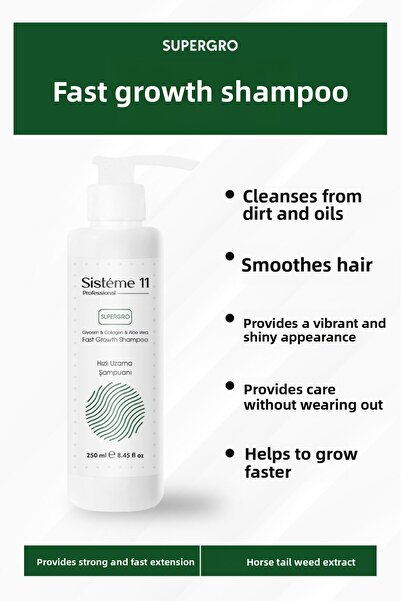 Sistéme 11 11 rapid growth shampoo 250 ml into the system