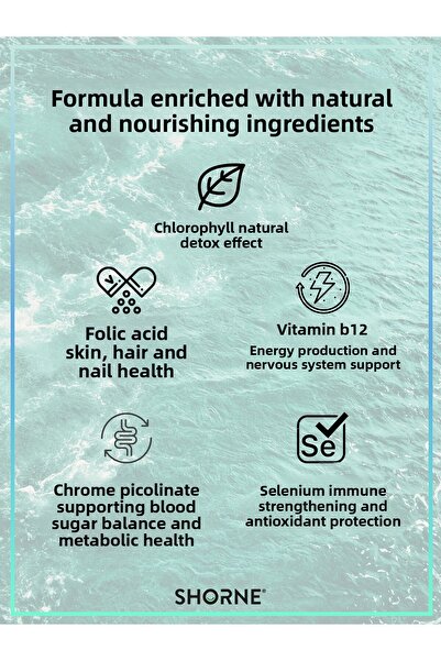 Shorne Liquid Chlorophyll and Folic Acid - Chrome Picolinate, Selenium andVitaminB12MultivitaminFood Supplement