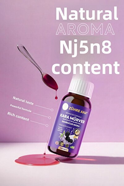 Zühre Ana Syrup Containing Black Elderberry Sambucus Nigra 150 ml