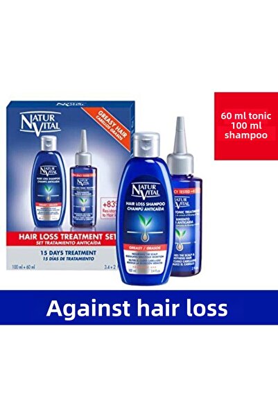 Natur Vital منشط طبيعي لخسارة الشعر من Vital Register - 60 مل 100 مل شامبو زيتي