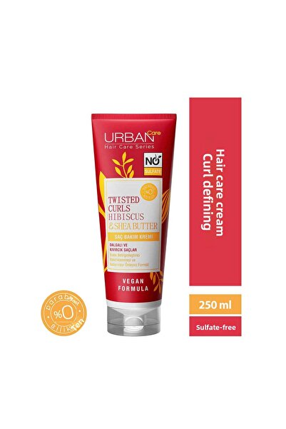 Urban Care كريم العناية بالشعر بزبدة الكركديه والشيا الملتوي 250 مل