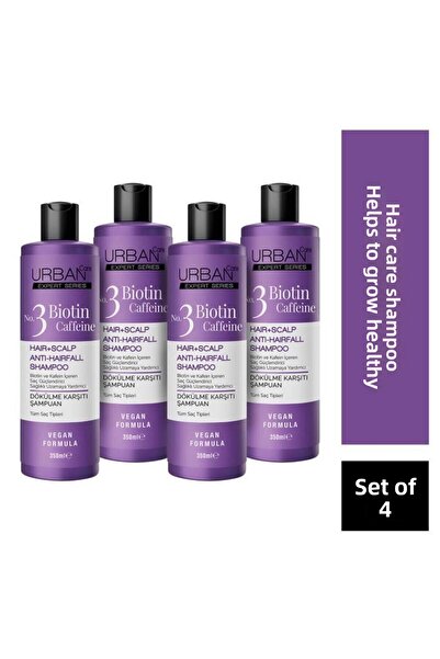 Urban Care Shine Natural 350 مل X 4-S.BEAUTY - شامبو مضاد للتساقط مع تركيبة ن...