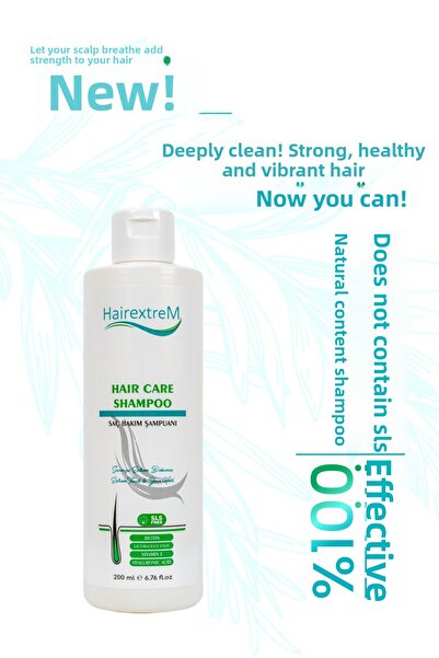 hairextrem شامبو احترافي للعناية بالشعر مضاد للتساقط مع بيوتين خالي من الكبري...