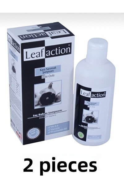 Leaf Action شامبو ليف أكشن 400 مل بالثوم الأسود - 2 قطعة