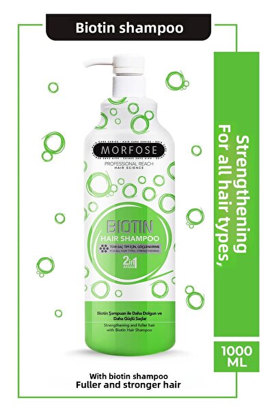 Morfose 1000 ml Biotin Hair Shampoo - 2 Pieces