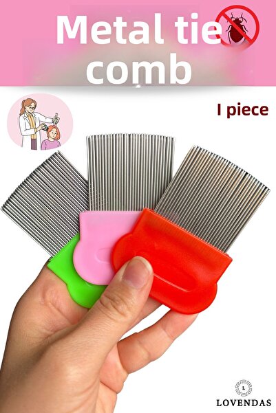 Lovendas Metal Lice Comb Fine Toothed Stainless Steel