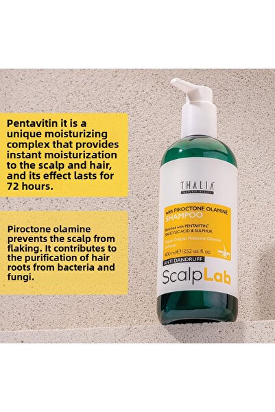 Thalia 400ml Piroctone Olamine - Hair Care Shampoo to Help Prevent Dandruff