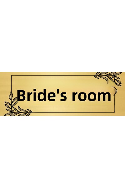 sıradışıhediyem لوحة توجيه لغرفة الزفاف 20x7 سم. صفائح معدنية