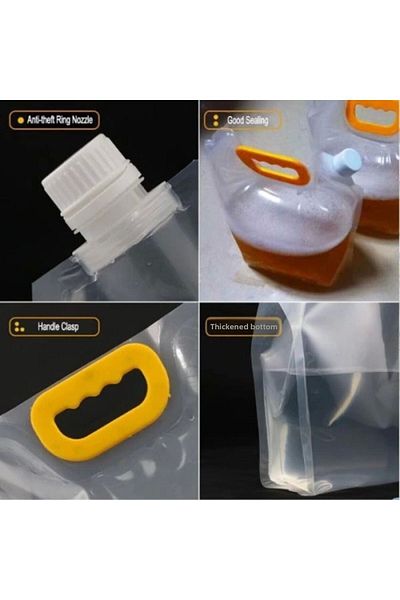 storeks Durable Plastic Beverage Bag 2 Liters