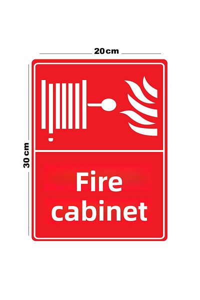 Lucena Metal Fire Cabinet 20cm X 30cm A4 Size Warning Sign Directional Sign