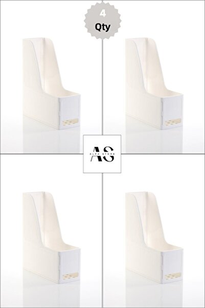 as alpa store MG101 A4 صندوق تخزين عمودي قابل للفك - مجموعة من 4 قطع-