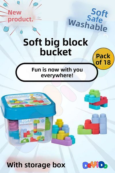 DeYiDo Soft Soft Big Block Le Go Toy Set Fun and Educational