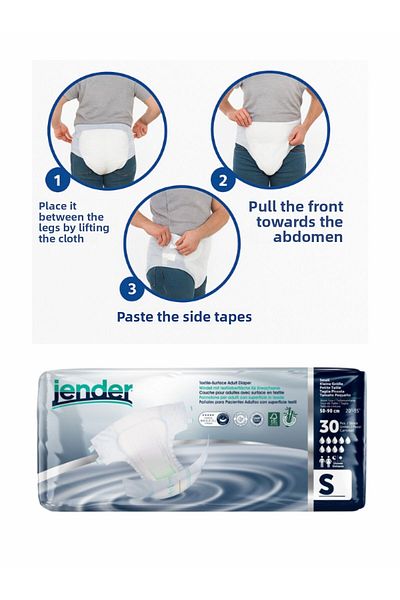 JENDER Patient Diapers with Waist Band Small 30's