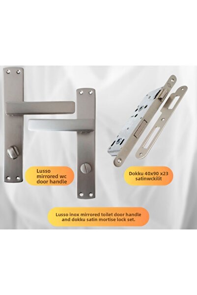 almital mobilya aksesuarları furniture accessories Mâner de ușă WC Lusso Inox...