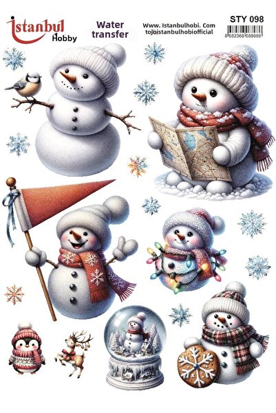 İstanbul Hobi نقل مائي للعام الجديد 25x35 سم STY098