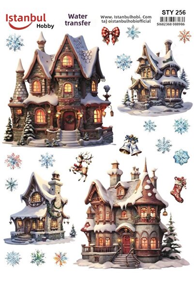 İstanbul Hobi نقل مائي للعام الجديد 25x35 سم STY256
