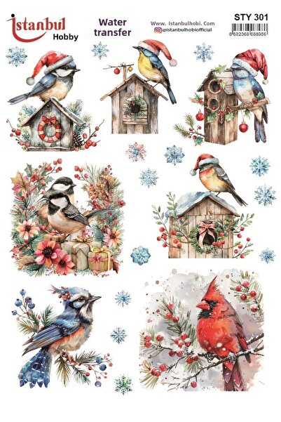 İstanbul Hobi نقل مائي للعام الجديد 25x35 سم STY301