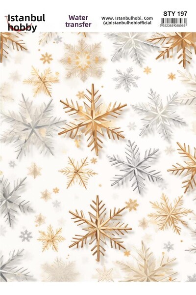 İstanbul Hobi نقل مائي للعام الجديد 25x35 سم STY197