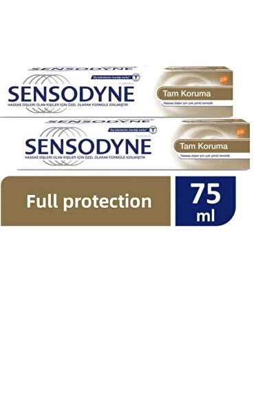 Sensodyne معجون أسنان حماية كاملة حماية كاملة 75 مل * 2 قطعة