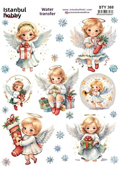 İstanbul Hobi نقل مائي للعام الجديد 25x35 سم STY388