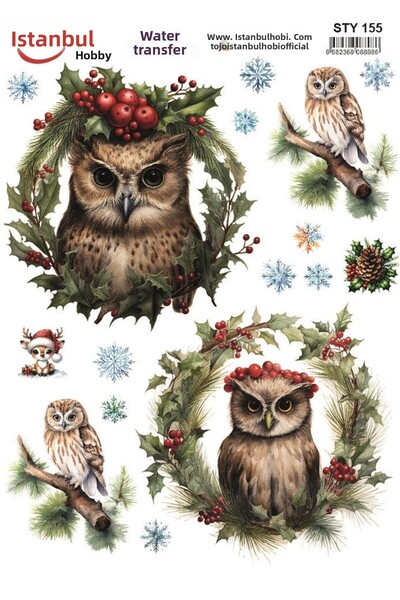 İstanbul Hobi نقل مائي للعام الجديد 25x35 سم STY155