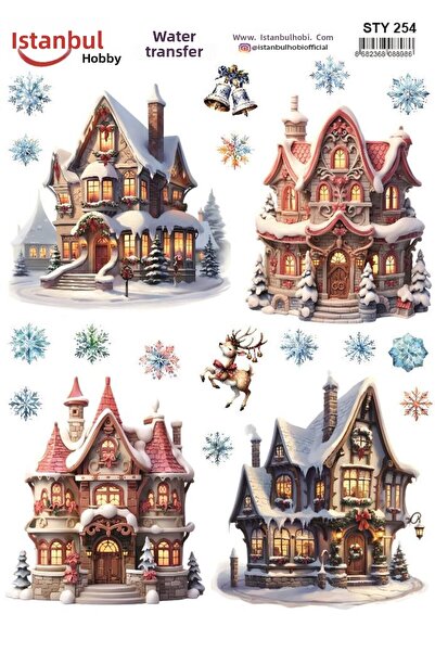 İstanbul Hobi نقل مائي للعام الجديد 25x35 سم STY254