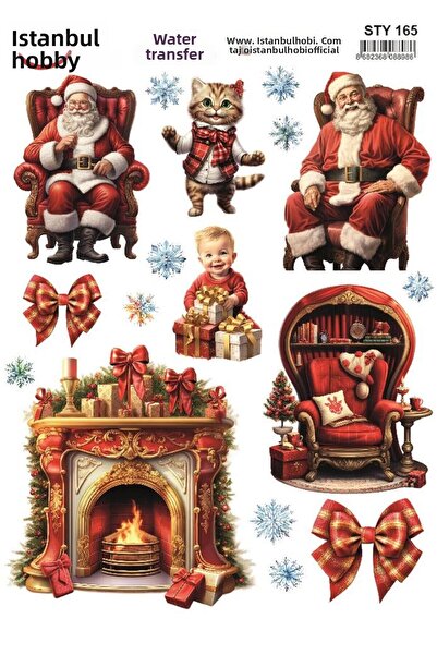 İstanbul Hobi نقل مائي للعام الجديد 25x35 سم STY165