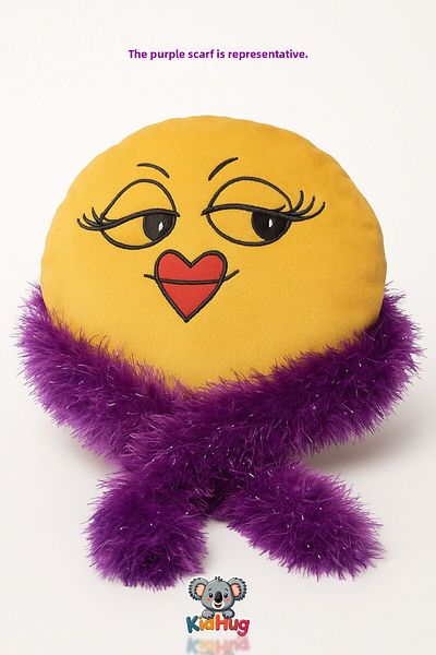 KidHug Emoji Plush Pillow – Optional - Lover, Choice, Kokoş Emoji Pillows, Home Car Office Gift Smile