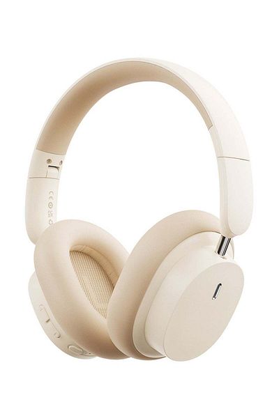 Baseus Bowie D05 Wireless Bluetooth Foldable HiFi Stereo Music Headphone Beige Creamy White