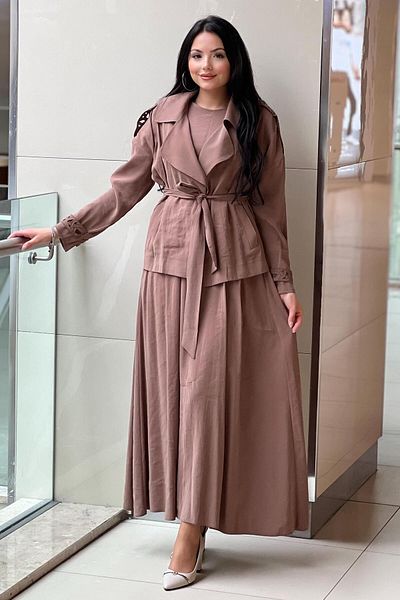 Mahal Bolero Sleeveless Modal Two-Piece Dress
