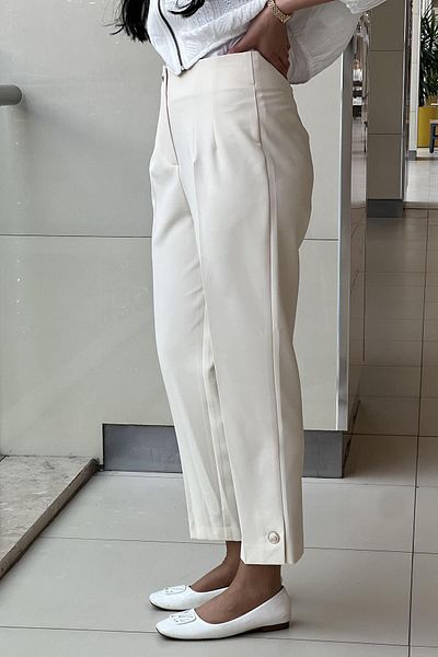 sentez giyim Synthesis Mars Leg Buttoned Trousers