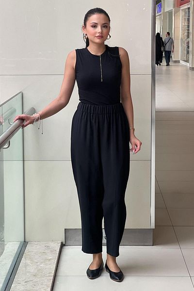 sentez giyim Synthesis Duti Linen Trousers