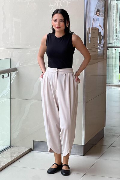 sentez giyim Synthesis Bellis V Leg Trousers